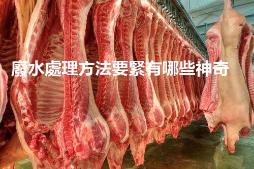廢水處理方法要緊有哪些神奇技術？